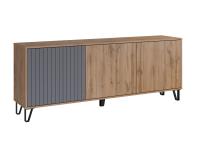 ТВ-тумба  Ливерпуль дуб вотан,графит софт