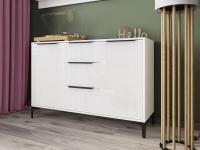 комод_белый текстурный_белый глянец